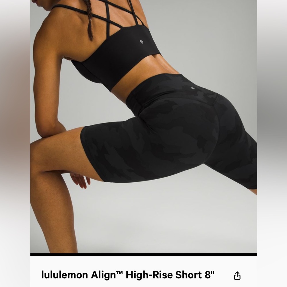 Lululemon Align High Rise Biker Shorts 8”